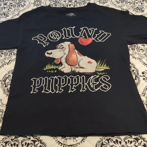 Pound Puppies Kids T-Shirt in Black - Picture 1 of 4